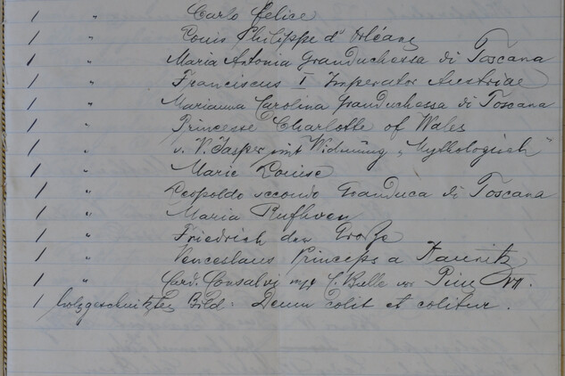 Inventární soupis vybavení plaského zámku z roku 1888, SOA Nepomuk, Fond Ústřední správa Metternich Plasy
