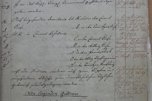 Inventární soupis vybavení plaského zámku z roku 1888, SOA Nepomuk, Fond Ústřední správa Metternich Plasy
