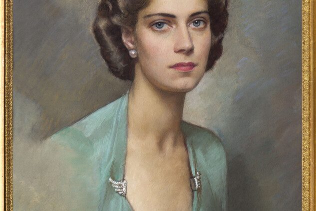 Tatiana Metternichová, roz. Vasilčiková, pastel, Mobiliární fond zámku Kynžvart, inv. č. KY09307