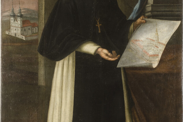Portrét opata Ondřeje Trojera, olej na plátně, Sbírka Muzea a galerie severního Plzeňska v Mariánské Týnici, p. o., inv. č. 2869